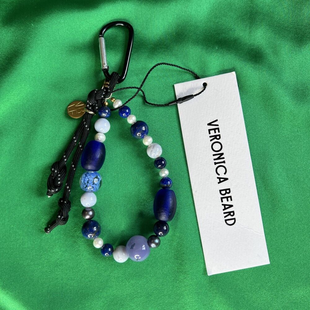 VERONICA BEARD Bag Charm Keychain Paracord Multi Playful Bohemian Decor NWT